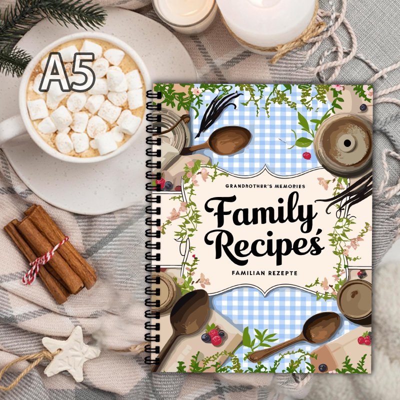 Buku Resep A5, Motif Kotak Bir - Home Cooking Recipe ulasan dan harga