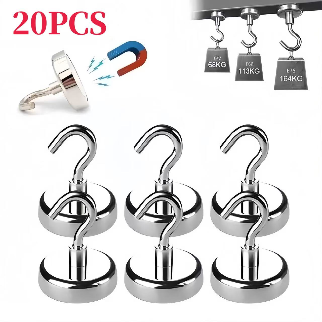 1-10-20 Buah Kait Magnet Kuat  - Home Cooking Delivery ulasan dan harga